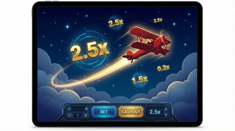 Aviator juego crash con multiplicadores